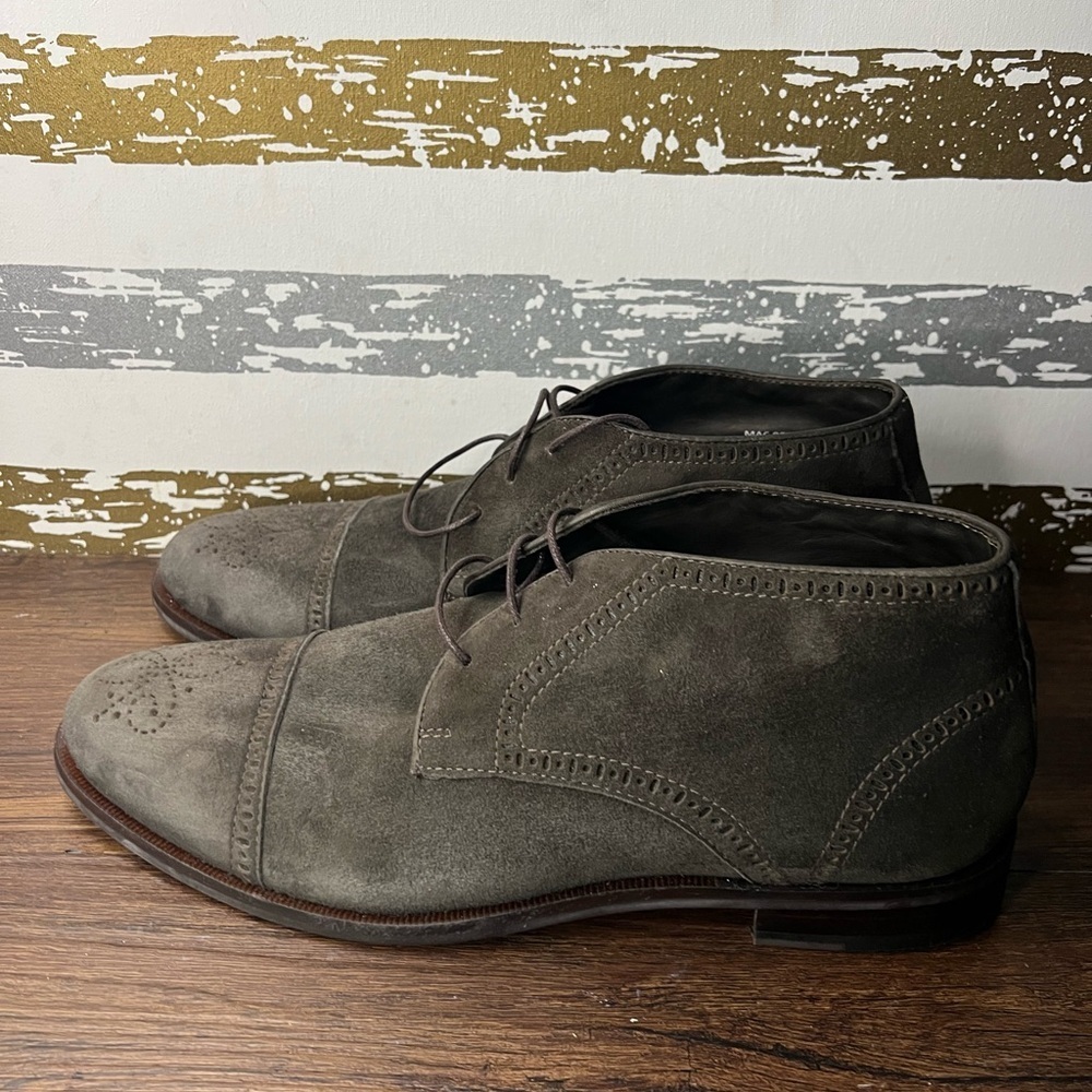 Marc Joseph Gold Suede